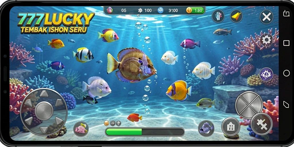 Tampilan gameplay Tembak Ikan yang seru di 777LUCKY.