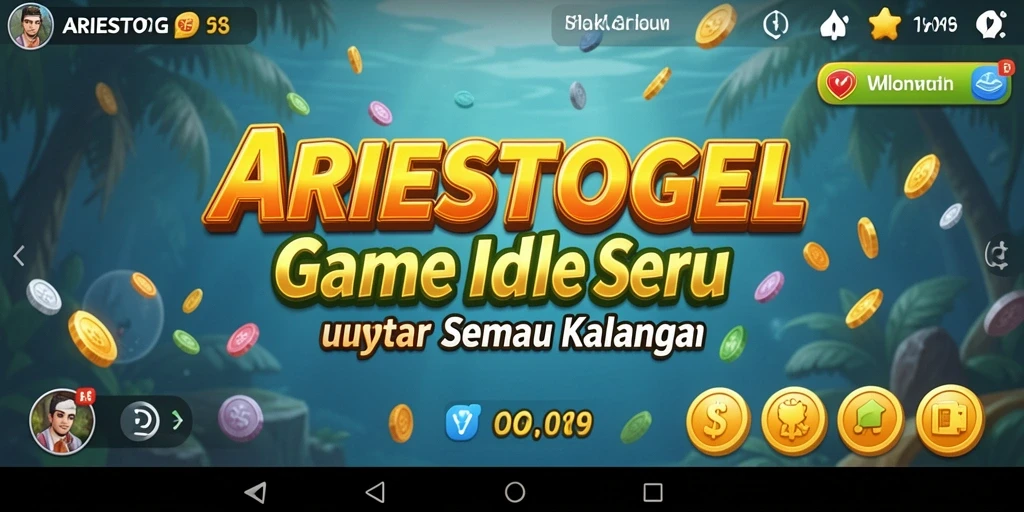 Tampilan gameplay menarik dari ARIESTOGEL dengan elemen Idle.