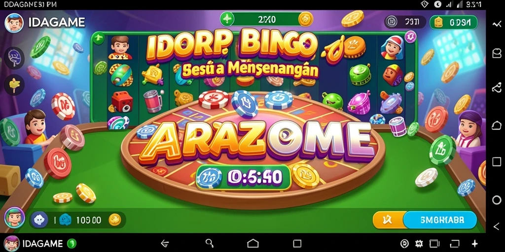 Tampilan menarik dari gameplay Bingo di IDAGAME.