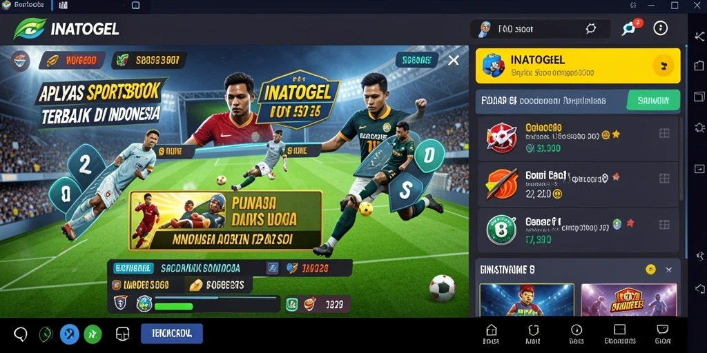 Tampilan gameplay Sportsbook dari INATOGEL yang menarik dan interaktif.