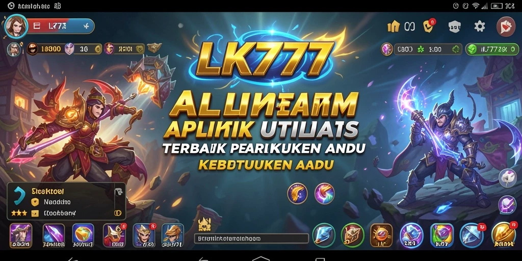Screenshot LK777 menunjukkan kemudahan penggunaan aplikasi Utility.