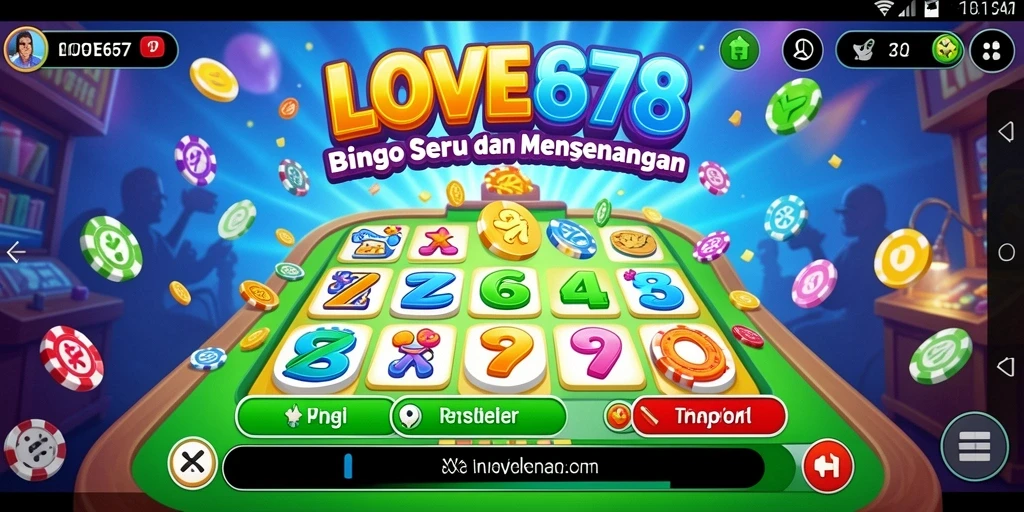 Tangkapan layar LOVE678 menunjukkan gameplay Bingo yang menarik dan seru.