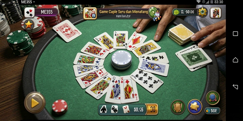 Tampilan gameplay seru Game Gaple ME355 dengan teman.