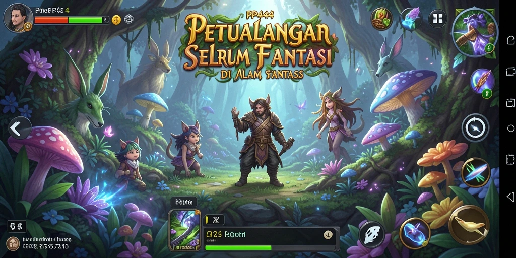 Screenshot utama PP444 menampilkan gameplay petualangan yang seru dan grafis menawan.