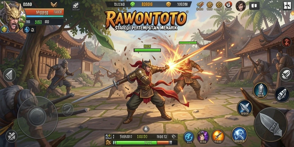 Gameplay mendebarkan dengan strategi pertempuran yang intens.