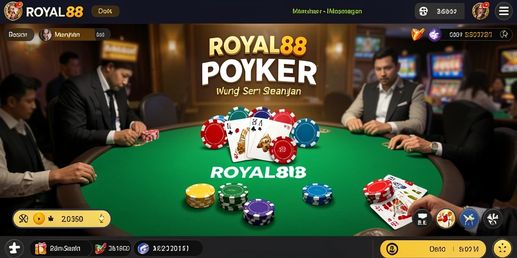 Gameplay Poker yang seru dan interaktif di ROYAL88.