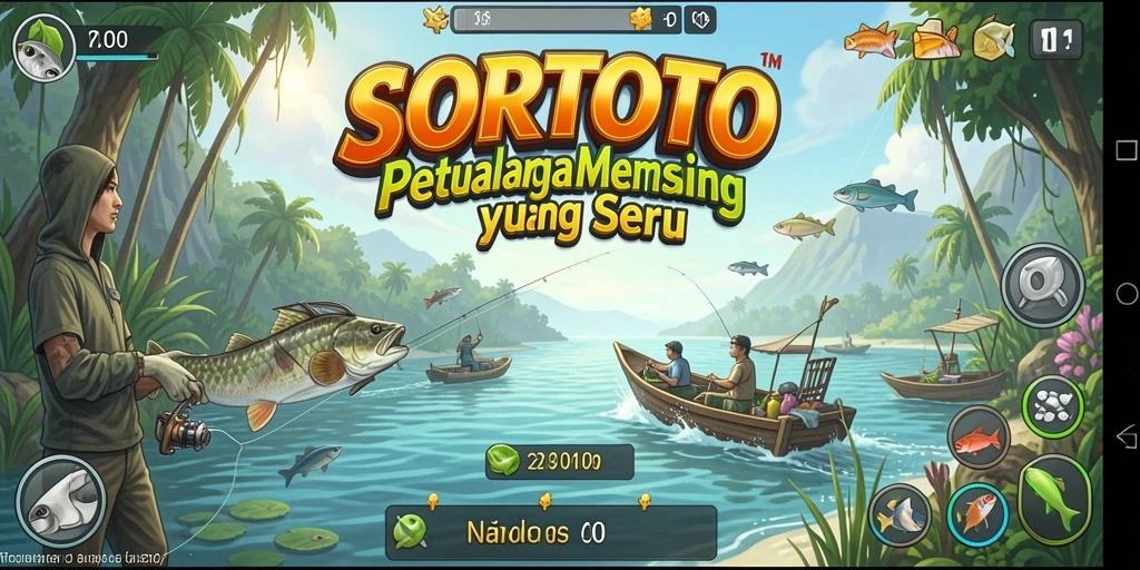 Gameplay SORTOTO yang menarik dengan pengalaman memancing yang realistis.