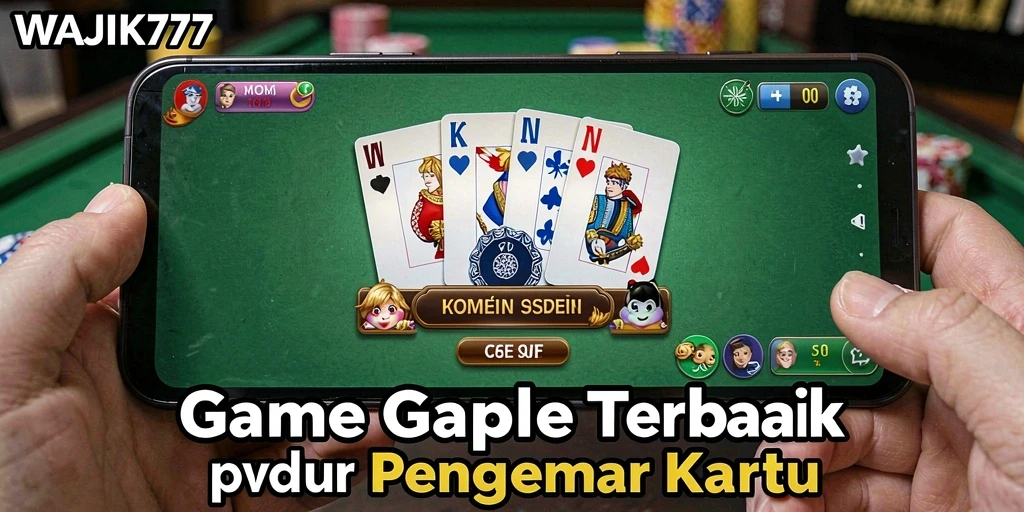 Screenshot gameplay WAJIK777 menampilkan suasana bermain Gaple yang seru.